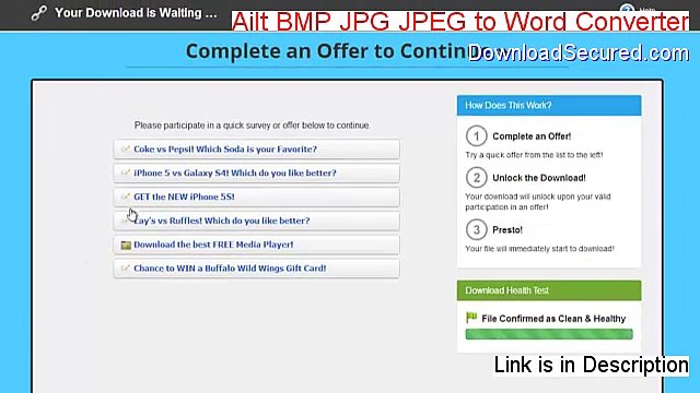 Ailt BMP JPG JPEG to Word Converter Download Free - Instant Download [2015]