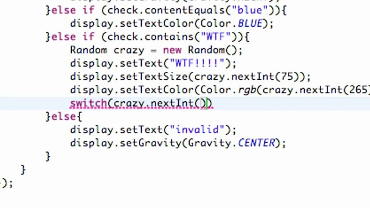Android Application Development - 32 - Switch and Case