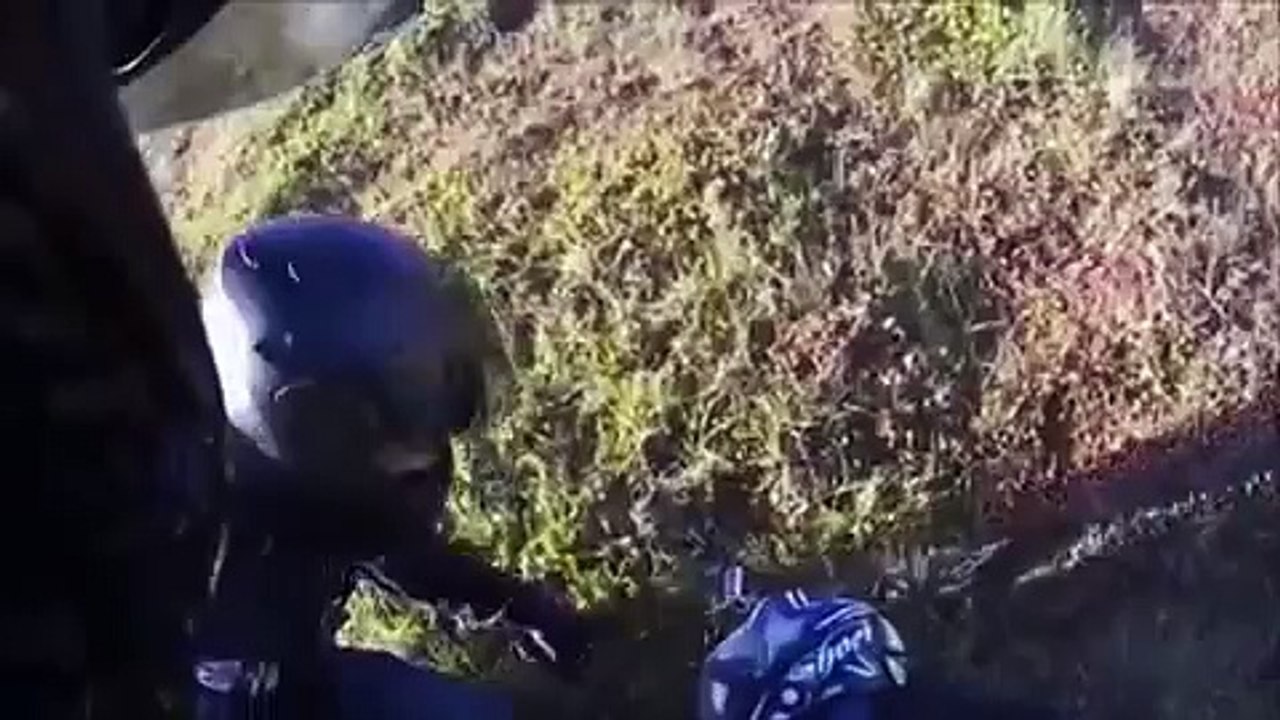 Motoqueiro sofre um grave acidente