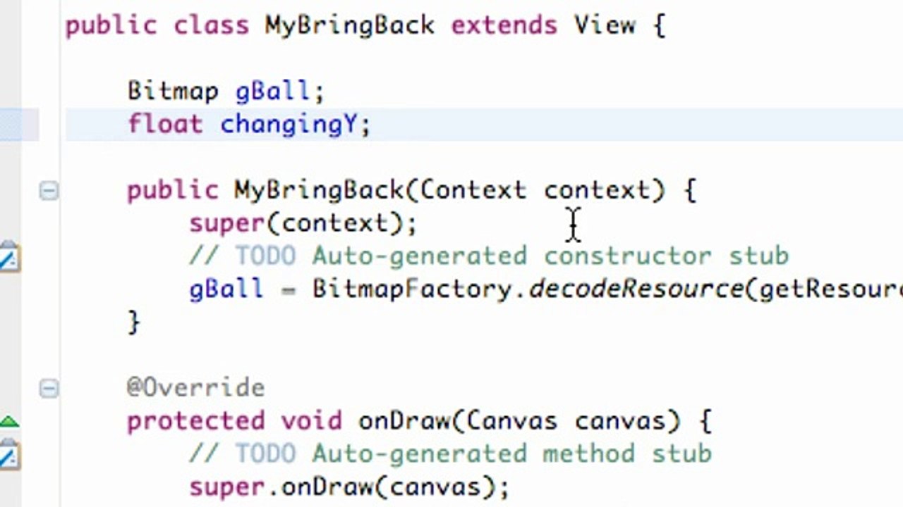 Android Application Development - 65 - Animating a Bitmap