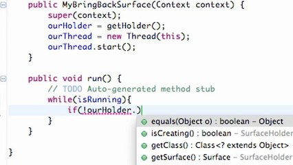 Android Application Development - 69 - Locking and Unlocking a Canvas