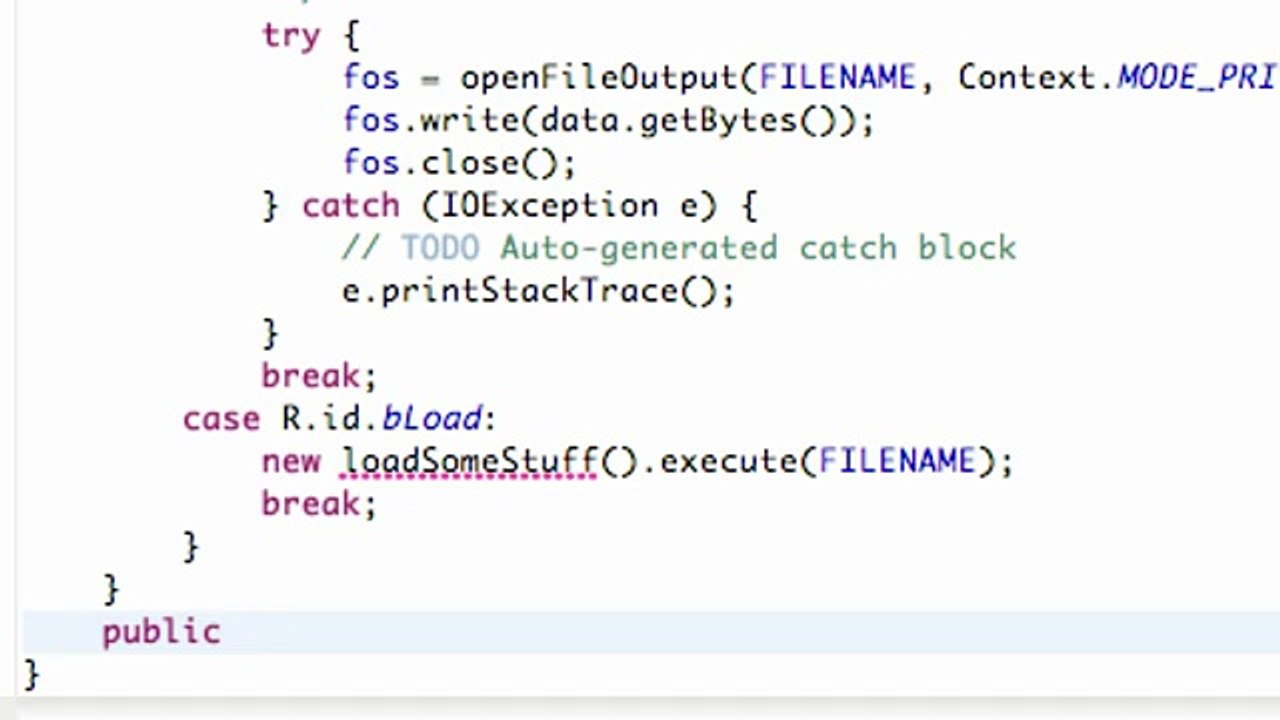 Android Application Development - 101 - Async Task class to load stuff