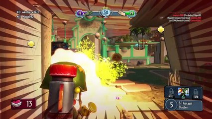 Plants vs Zombies Garden Warfare Zombie Foot Soldier and Sun Flower PS 4 Gameplay Геймплей  #1 part
