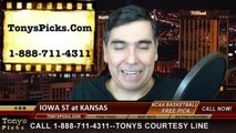 Kansas Jayhawks vs. Iowa St Cyclones Free Pick Prediction NCAA College Basketball Odds Preview 2-2-2015