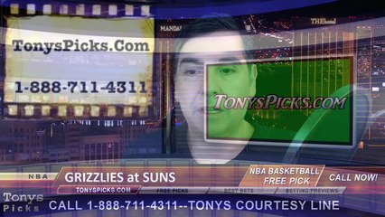 Phoenix Suns vs. Memphis Grizzlies Free Pick Prediction NBA Pro Basketball Odds Preview 2-2-2015