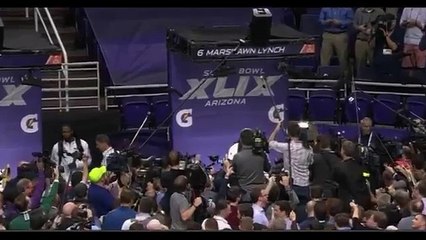 Marshawn Lynch SuperBowl Media day 2015 (Full Interview) Im just here so I wont get fined