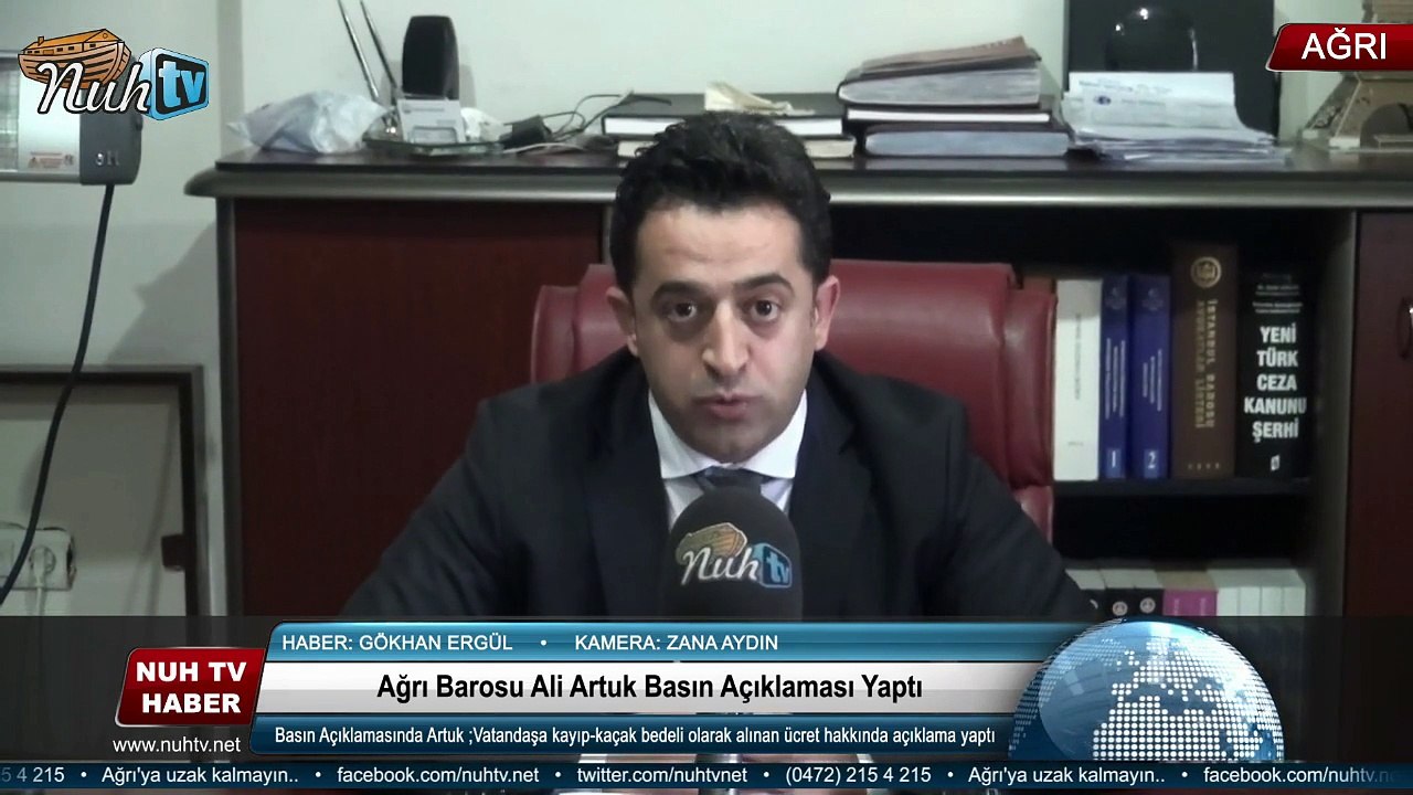 Ağrı Barosu Ali Artuk Basın Açıklaması Yaptı