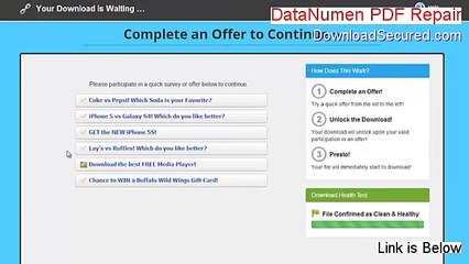 DataNumen PDF Repair Serial - Risk Free Download