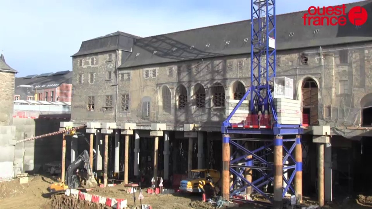 Rennes : le couvent des Jacobins sur pilotis