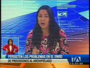 Persisten los problemas en el envió de provisiones a Galápagos