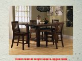 Hillsdale Outback Counter Height Dining Table in Distressed Chestnut