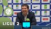 Conférence de presse Havre AC - Valenciennes FC (3-1) : Thierry GOUDET (HAC) - Bernard  CASONI (VAFC) - 2014/2015