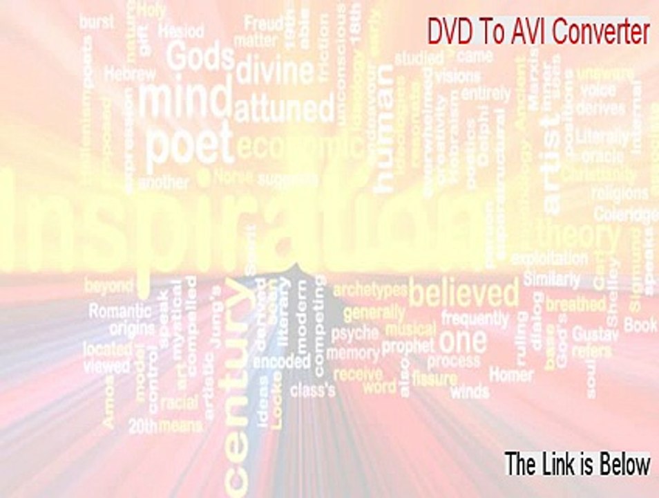 DVD To AVI Converter Crack [Download Here]