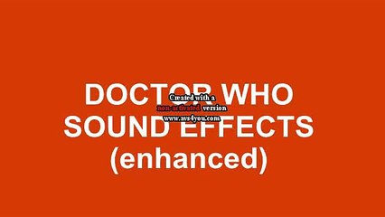 Enhanced Doctor Who Sound Effects