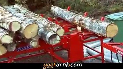 Odun kesme teknolojisinde gelinen son nokta.