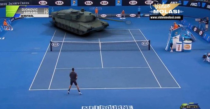 DJOKOVIC'İN TANK İLE YAPTIĞI TENİS MAÇI