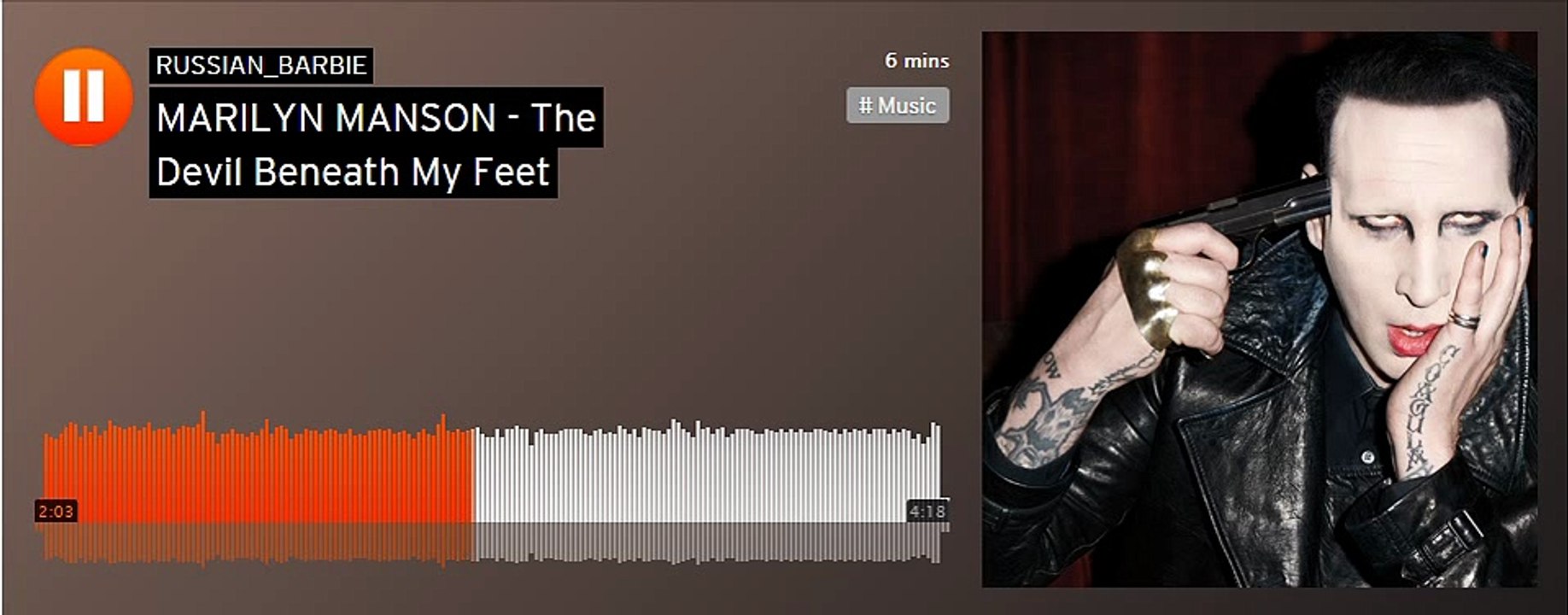 MARILYN MANSON - The Devil Beneath My Feet