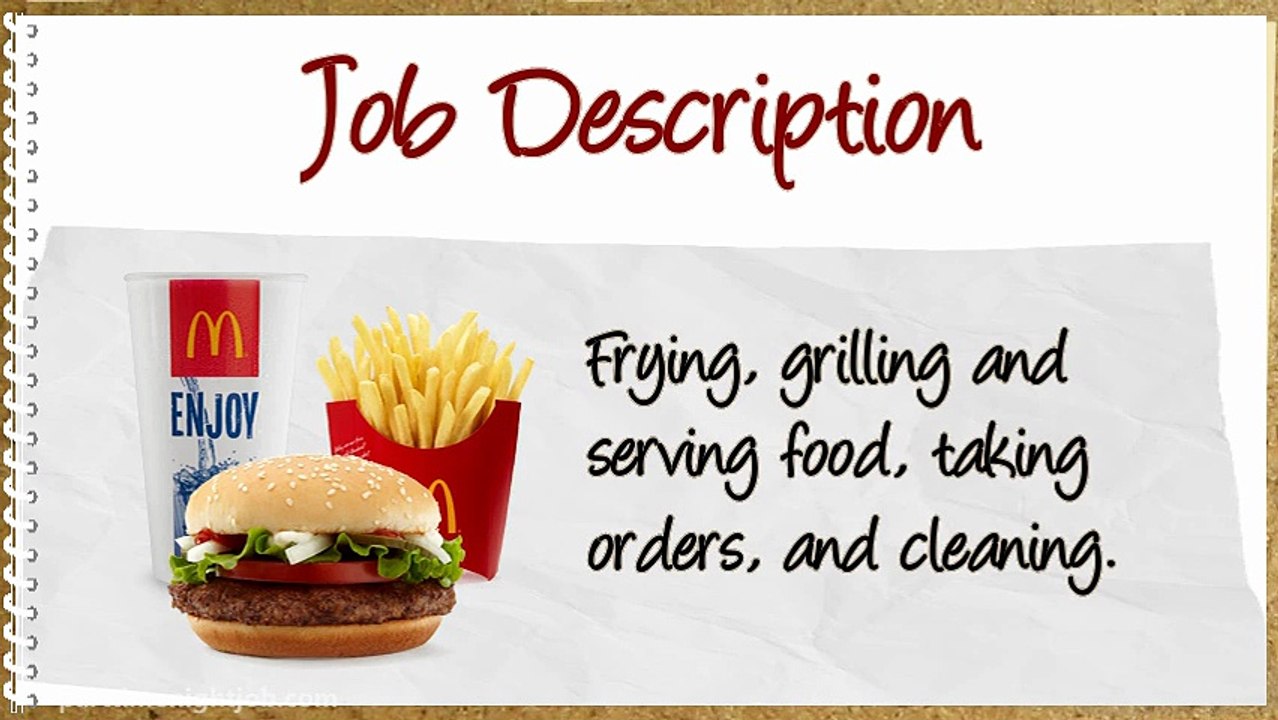 Get a McDonald's Application and a Crew Member Job!
