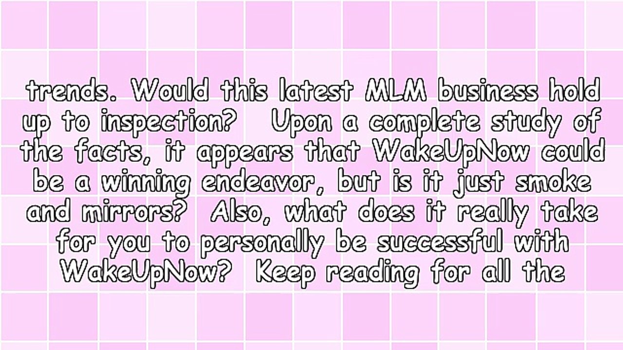 This Wake Up Now Business Is Guarantee To Take Control Of The Entire Industry