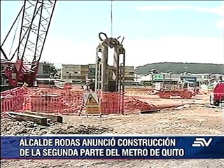El alcalde de Quito confirma la construcción del Metro