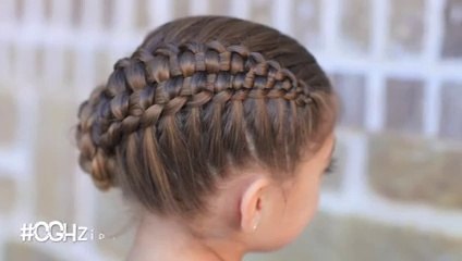 Zipper Braid Updo - Cute Girls Hairstyles