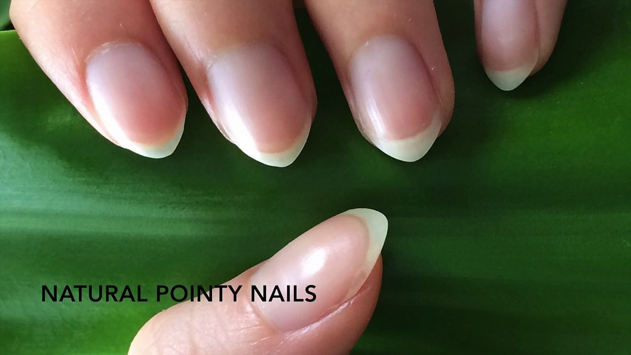 How to: Shape natural pointy nails - video Dailymotion