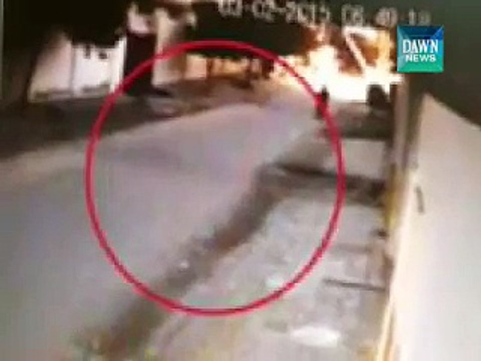CCTV footage of grenade attack on school in Karachi