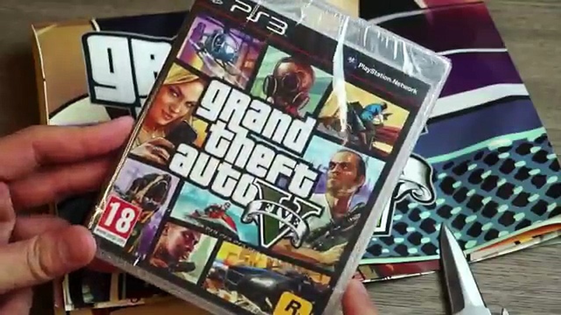 GTA 5 Limited Edition PS3 Unboxing and Game Play Demo, image size:1920x1080