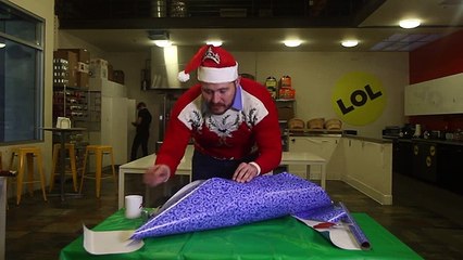 Dudes Wrap Awkward Gifts