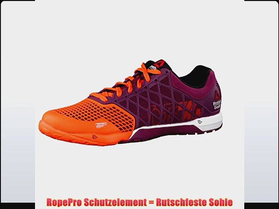 Reebok Damen Trainingsschuhe CrossFit Nano 4.0 36 Flu Orange/Rebel Berry/White/Black