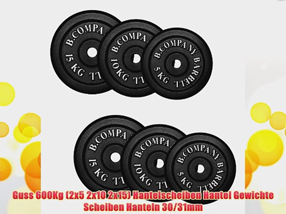 Guss 600kg (2x5 2x10 2x15) hantelscheiben hantel gewichte scheiben hanteln 30/31mm