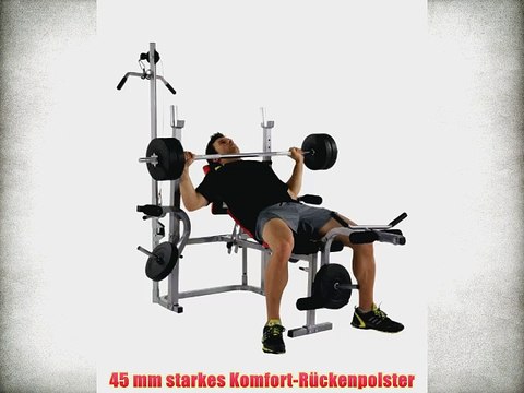 Hammer Hantelbank Bermuda Xt Pro silber/schwarz/rot 4508