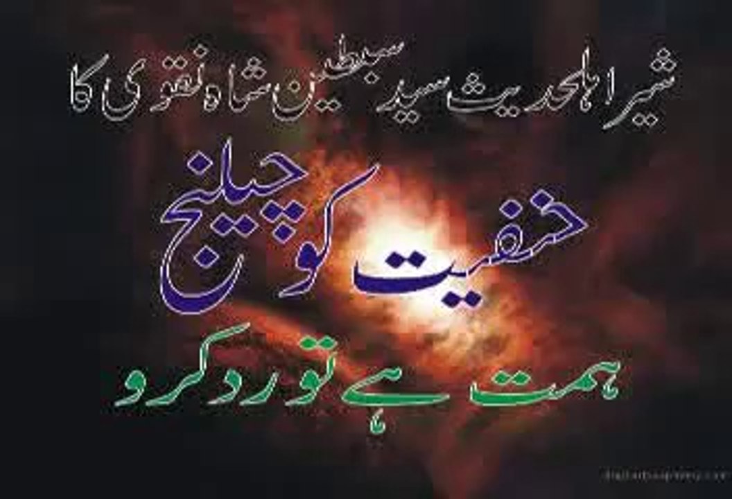 Points Of Syed Muhammad Sabtain Shah Naqvi Hafizaullah