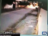 CCTV Footage of Cracker Attack on Private School in Karachi