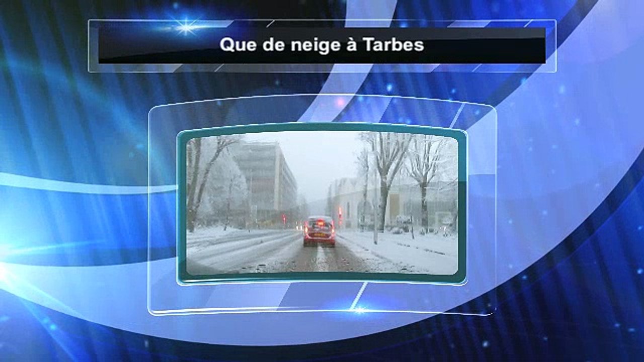 Que de neige à Tarbes