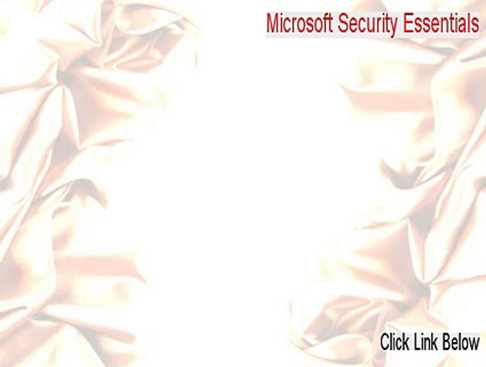 Microsoft Security Essentials Key Gen - Legit Download