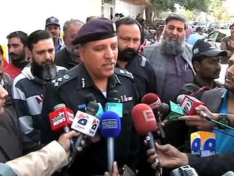 Cracker (grenade) attack on School (Karachi) - Geo Reports - 03 Feb 2015
