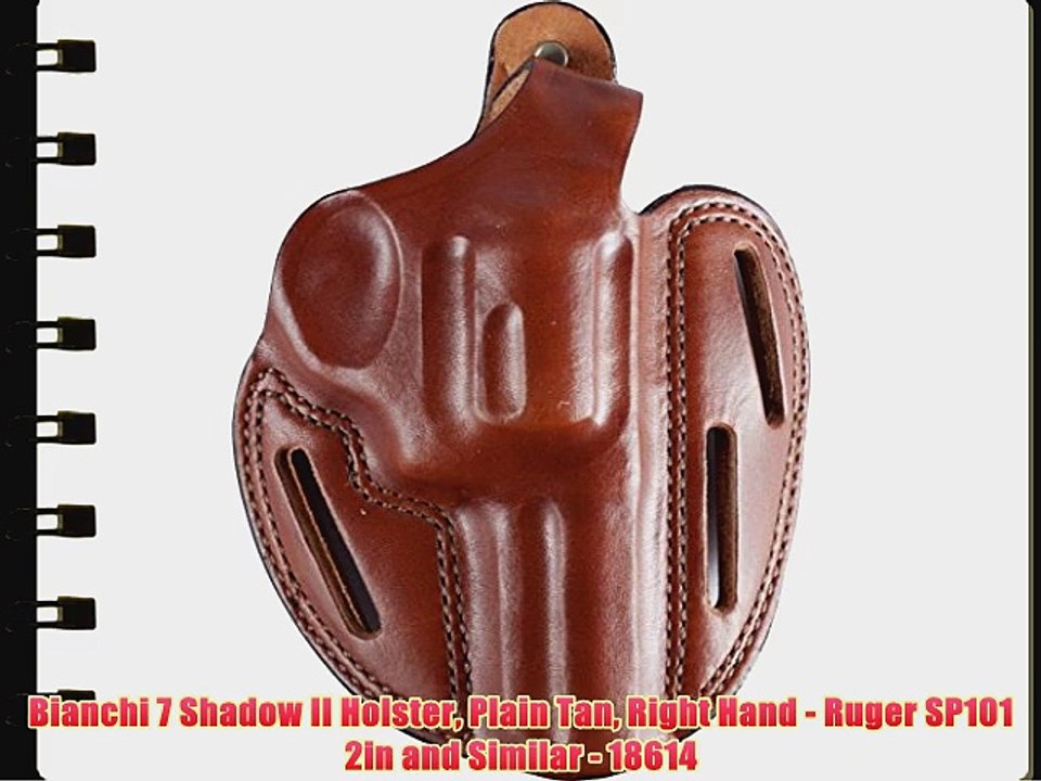 Bianchi 7 Shadow II Holster Plain Tan Right Hand - Ruger SP101 2in and Similar - 18614