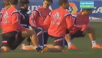 Martin Odegaard Training with Cristiano Ronaldo and James Rodriguez Real Madrid