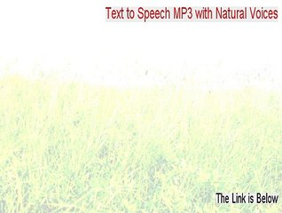Text to Speech MP3 with Natural Voices Crack (text to speech mp3 with natural voices online)