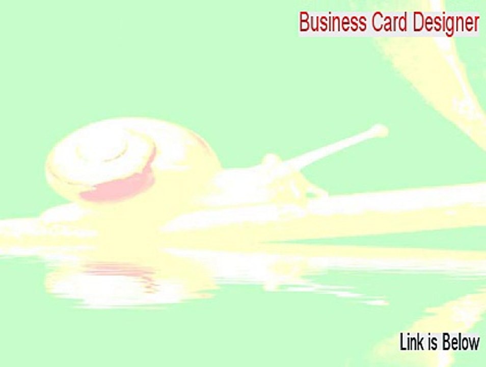 Business Card Designer Serial - business card designer free