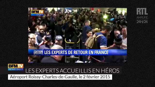 Les handballeurs français accueillis en héros