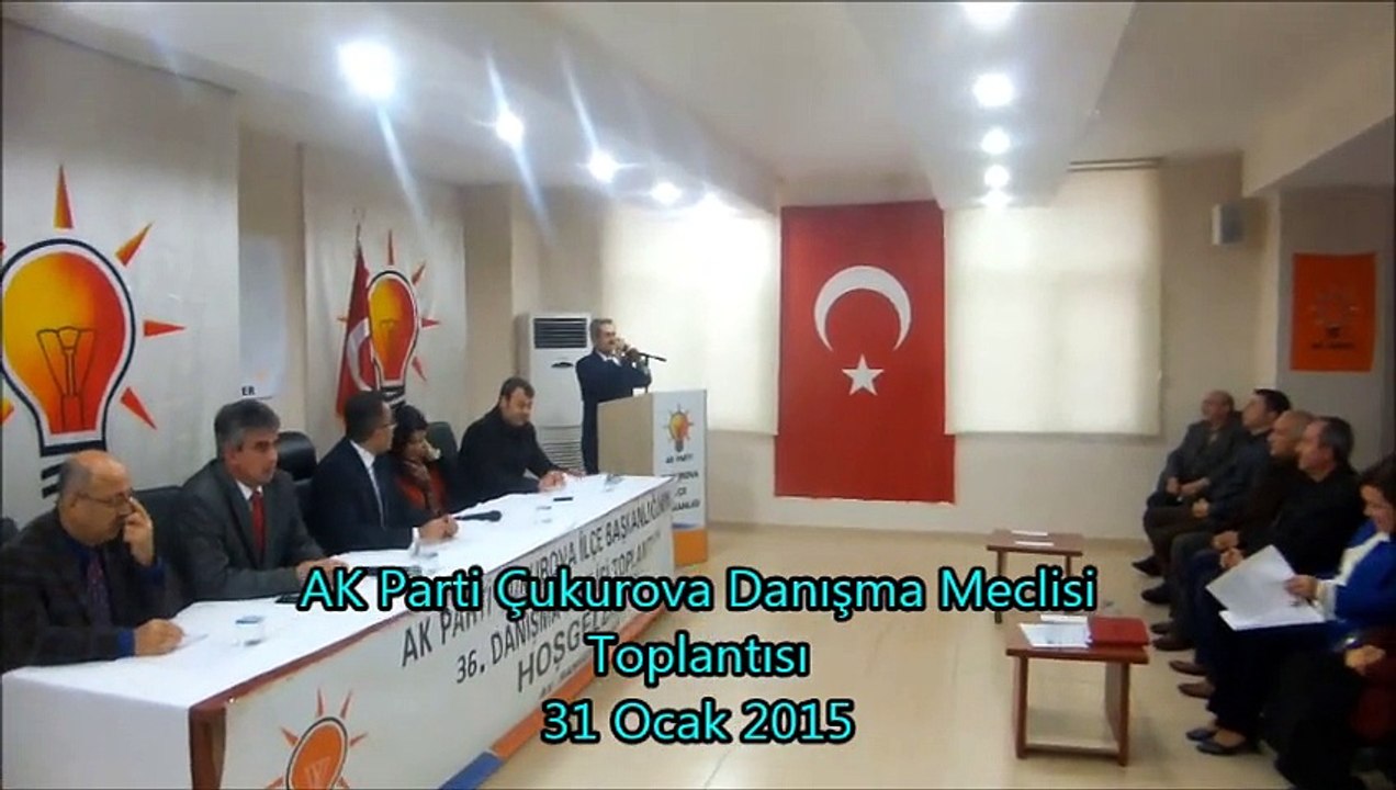 Ünüvar'ın  AK Parti Çukurova İlçe Başkanlığı Danışma Meclisi Toplantısı Konuşması