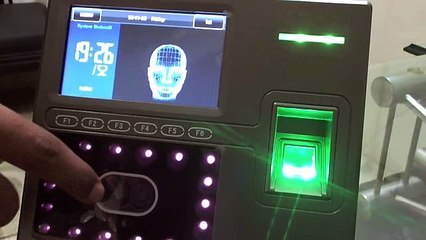 how to configure zk iface800 face recognition