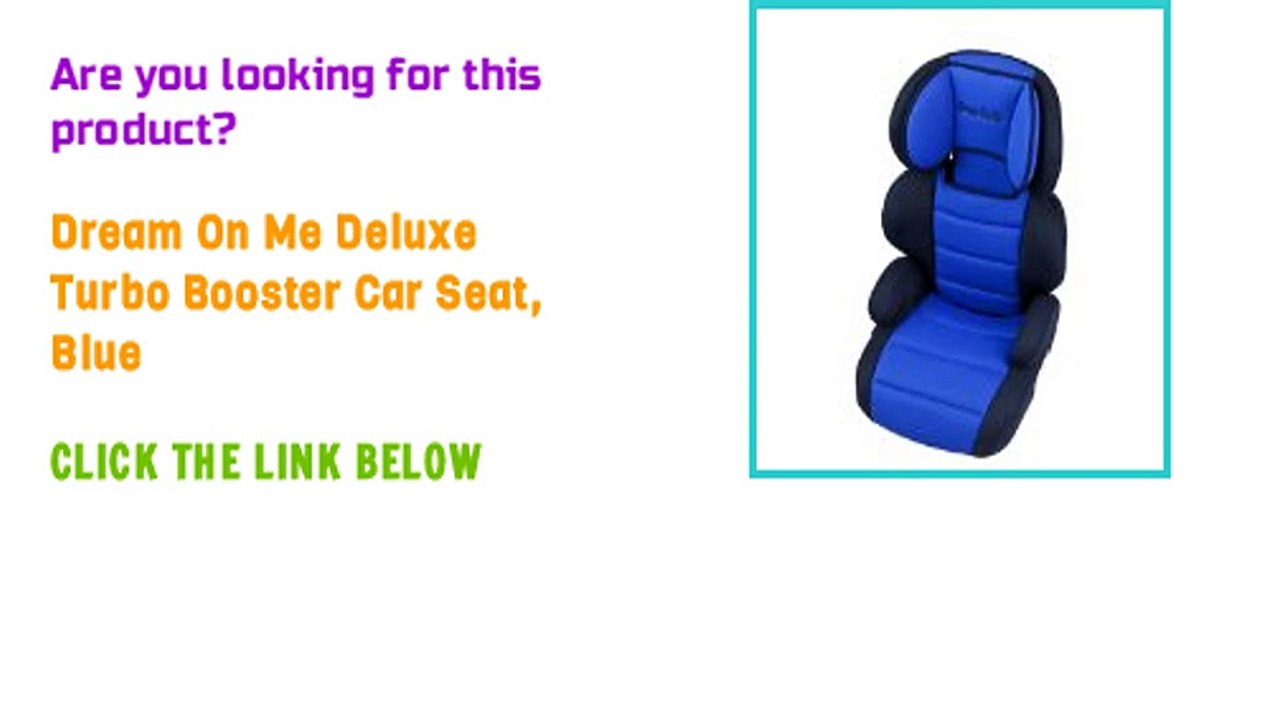 Dream On Me Deluxe Turbo Booster Car Seat, Blue