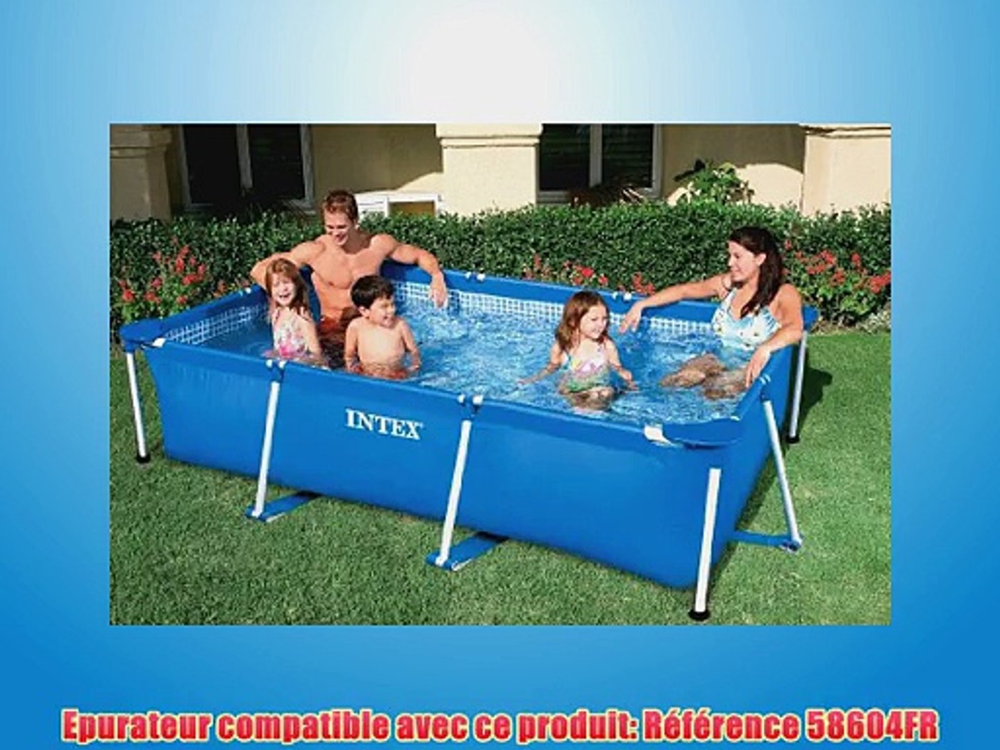 Intex 58981fr Piscine Piscinette Metal Frame 3 X 2 X 075 M
