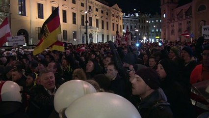 Lauer Auftakt für Pegida in Wien