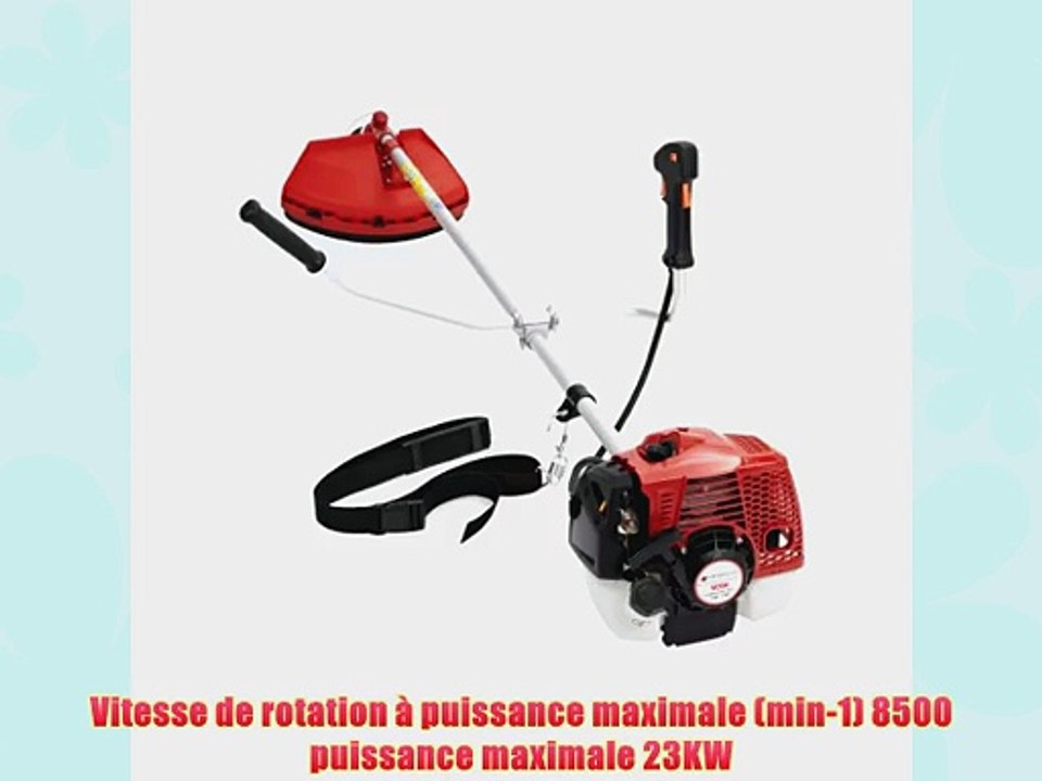 TRUESHOPPING? DEBROUSSAILLEUSE COUPE-BORDURES THERMIQUE PROFESSIONNELLE 55CC 23KW 37CV