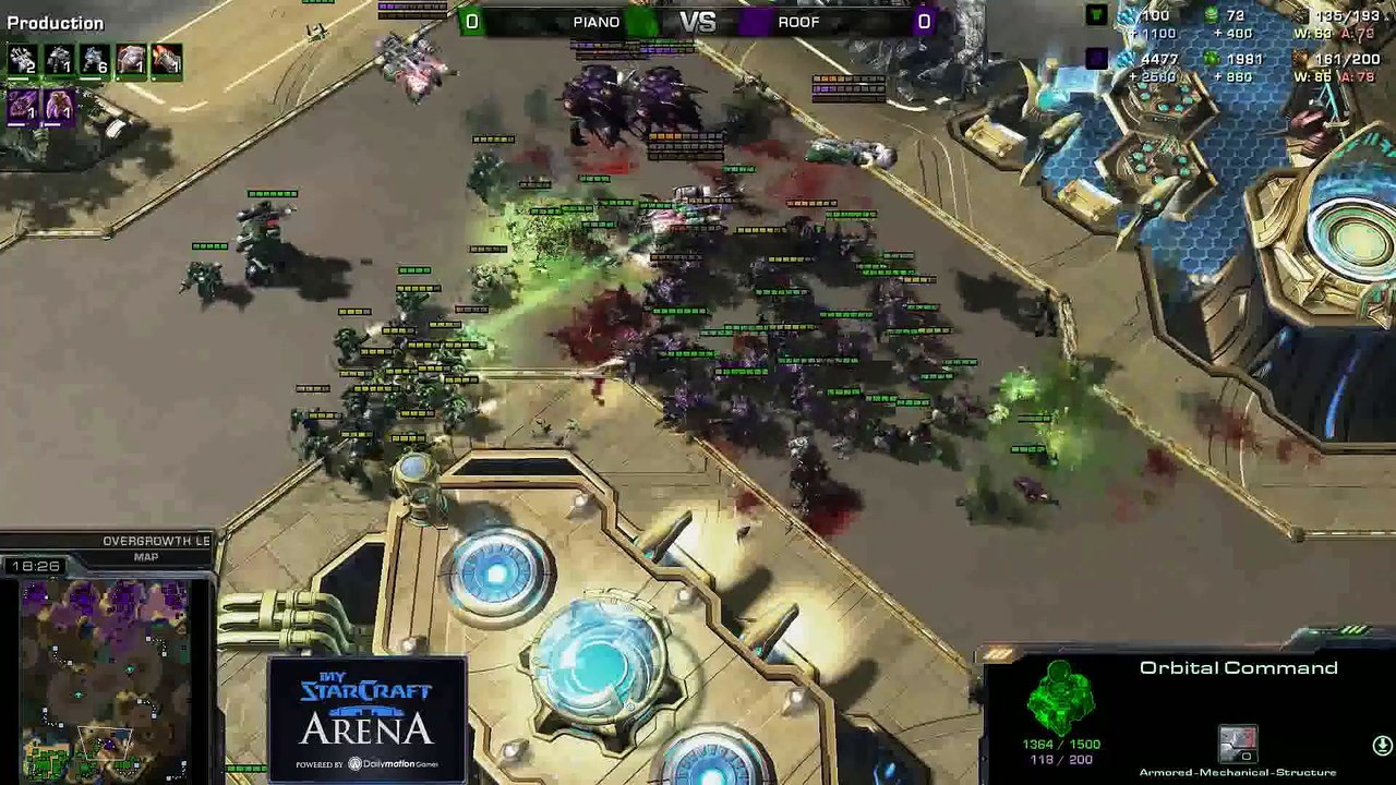 roof (Z) vs. Maj0r (T) - MyStarCraft Arena #5 powered by Dailymotion StarCraft II Heart of the Swarm
