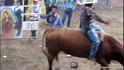 Jaripeo Jinete Casi Logra La Monta y Exibicion De Caballos Bailadores En Domingo De Charreria En Mexico 2015
